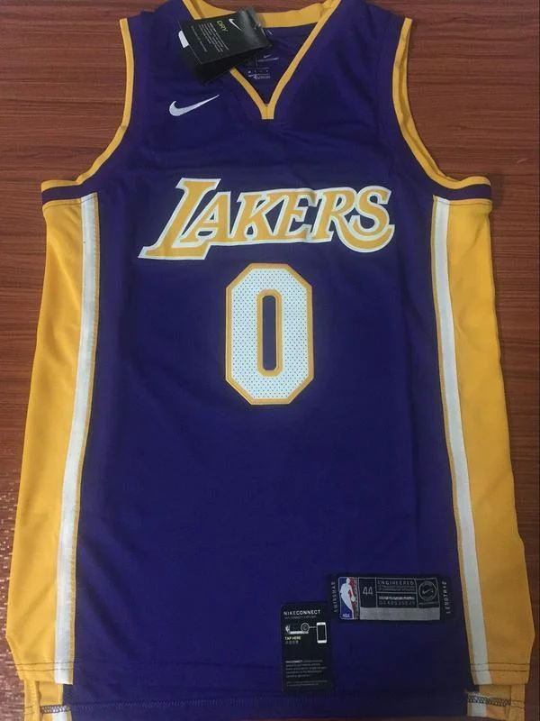 Men 0 Kyle Kuzma Jersey Purple Los Angeles Lakers Swingman Fanatics