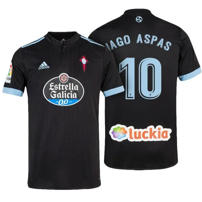 Men 10 Iago Aspas Juncal Jersey Soccer Celta de Vigo Jersey 2018 LaLiga