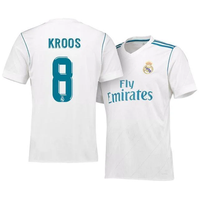 Men 8 Toni Kroos Jersey Soccer Real Madrid Jersey 2018 LaLiga