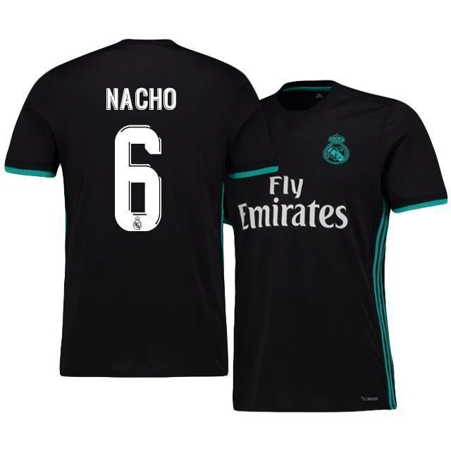 Men 6 Nacho Jersey Soccer Real Madrid Jersey 2018 LaLiga