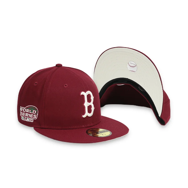 [60243840] Boston Red Sox 04 WS STATE FRUIT Red 59FIFTY Men's Fitted Hat