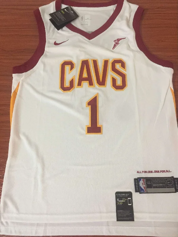 Men 1 Derrick Rose Jersey White Cleveland Cavaliers Jersey Swingman Fanatics