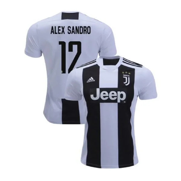 Men 12 Alex Sandro Jersey Home Soccer Juventus Jersey 2019 Serie A