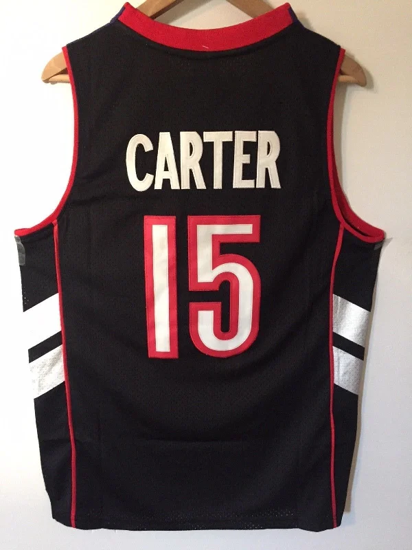 Men 15 Vince Carter Jersey Black Toronto Raptors Swingman Jersey Throwback