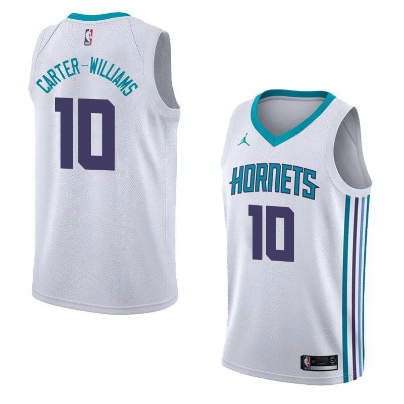 Men 10 Michael Carter-Williams White Charlotte Hornets Jersey Fanatics