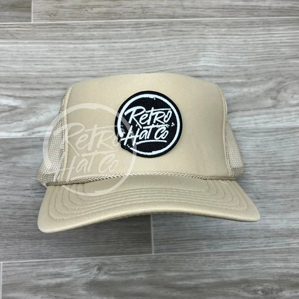 Beige Trucker (black - glow in the dark patch)