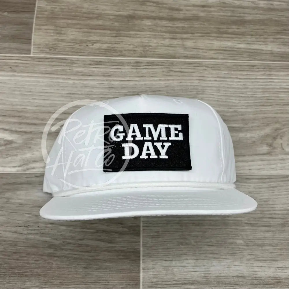 Game Day Patch on Retro Rope Hat