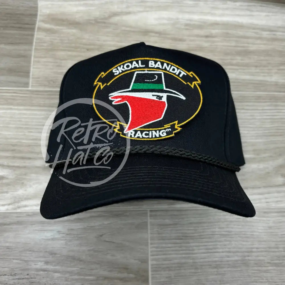 Skoal Bandit Racing on Tall Black Retro Rope Hat