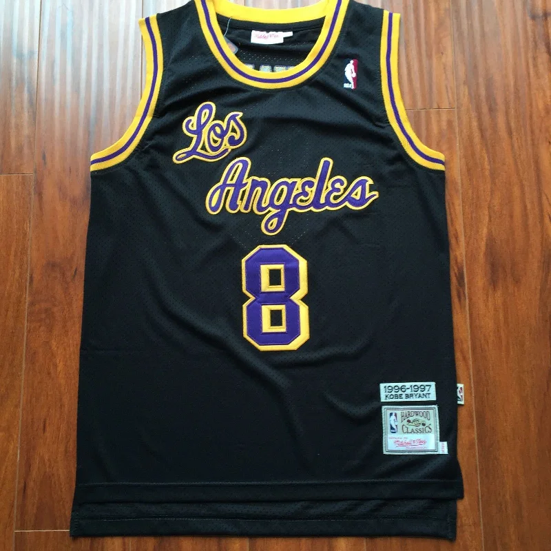 Men 8 Kobe Bryant Jersey Black Christmas Los Angeles Lakers Swingman Jersey