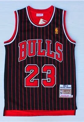 Men 23 Michael Jordan Jersey Black Chicago Bulls Jersey Hardwood Classics