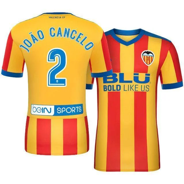 Men 2 Joao Cancelo Jersey Soccer Valencia Jersey 2018 LaLiga