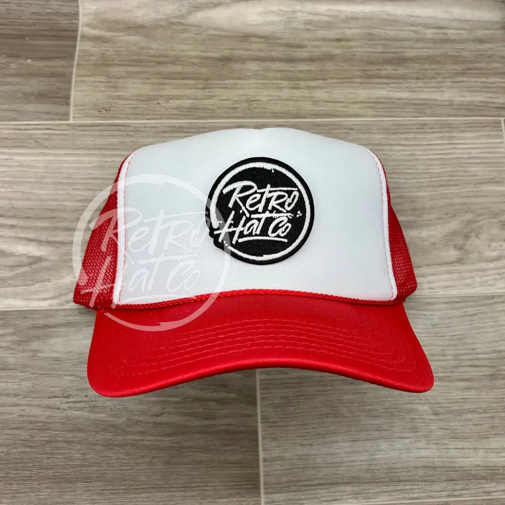 Red/White Trucker (black - glow in the dark patch)