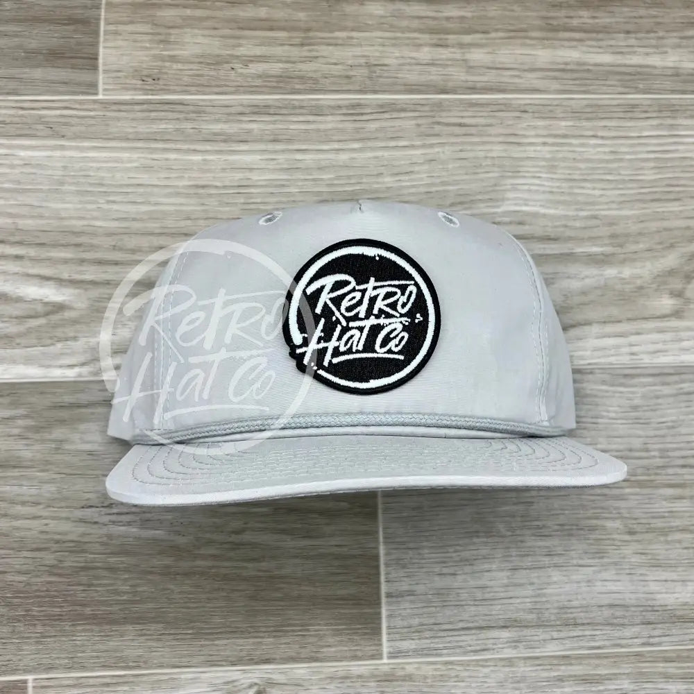 Retro Hat Co. Brand (Glow in the dark) Patch on Retro Rope Hat