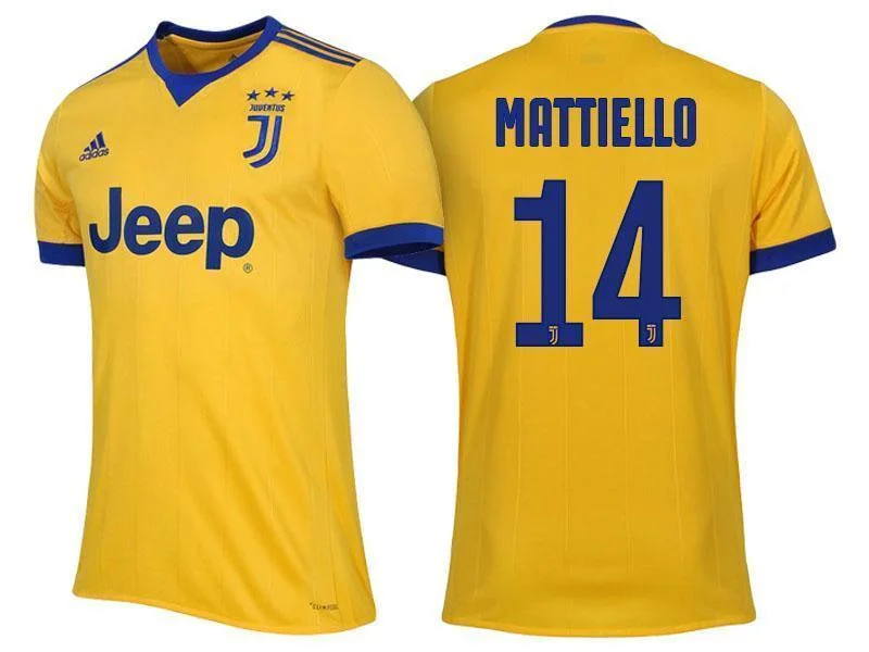 Men 14 Federico Mattiello Jersey Away Soccer Juventus Jersey 2018 Serie A