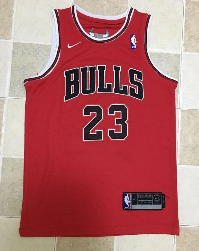 Men 23 Michael Jordan Jersey Red Chicago Bulls Jersey Swingman Fanatics