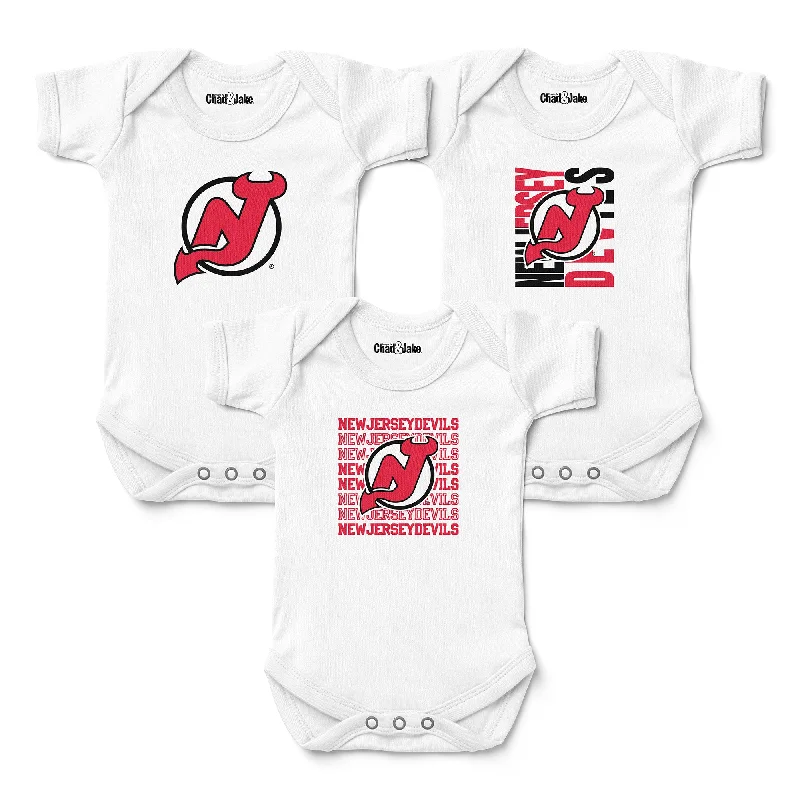 New Jersey Devils 3-Pack Bodysuits