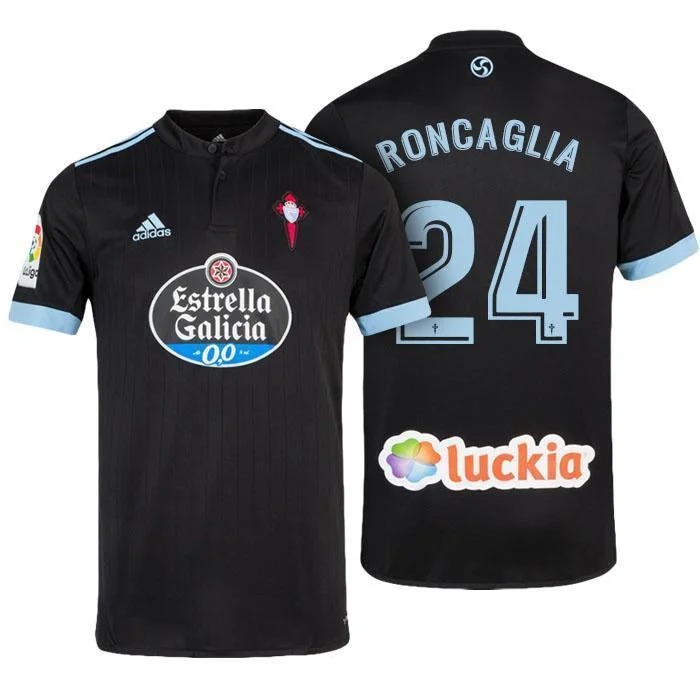 Men 24 Facundo Roncaglia Jersey Soccer Celta de Vigo Jersey 2018 LaLiga