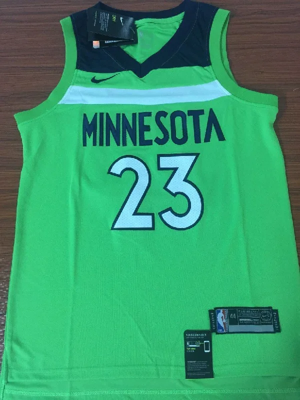 Men 23 Jimmy Butler Jersey Green Minnesota Timberwolves Jersey Fanatics