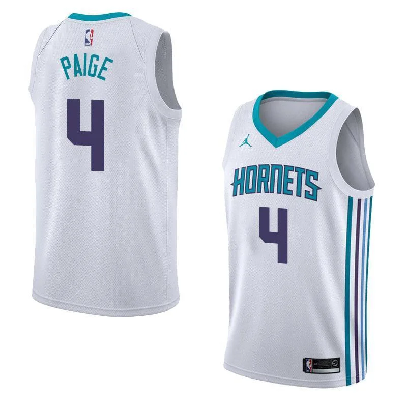 Men 4 Marcus Paige White Charlotte Hornets Jersey Fanatics