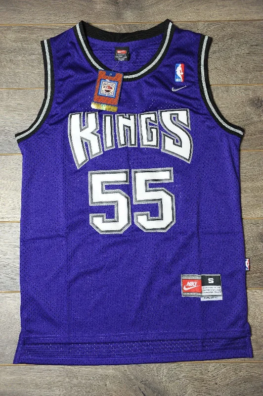 Men 55 Jason Williams Jersey Blue Sacramento Kings Throwback Swingman