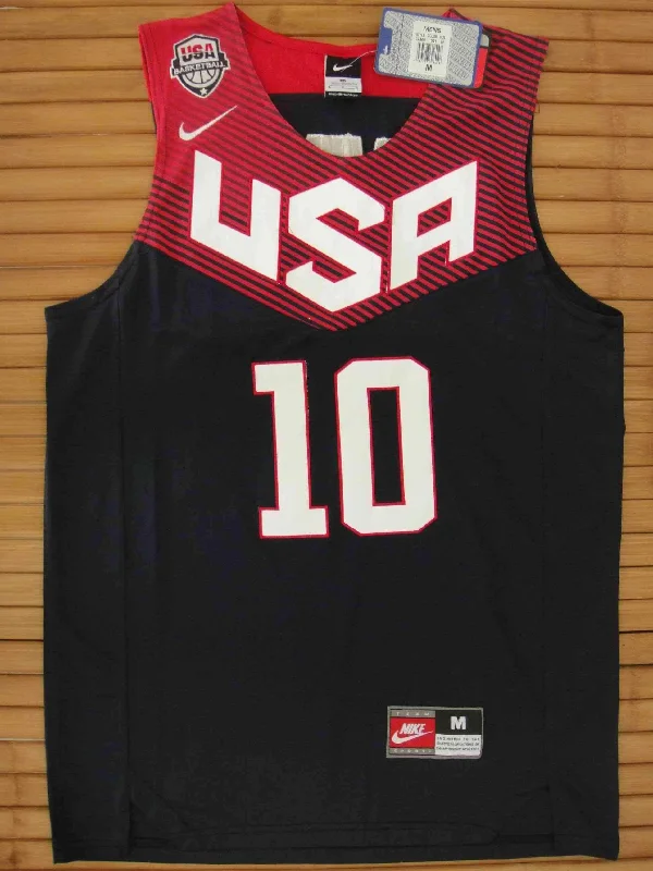 Men 10 Kyrie Irving Jersey Black Team USA Swingman Fanatics