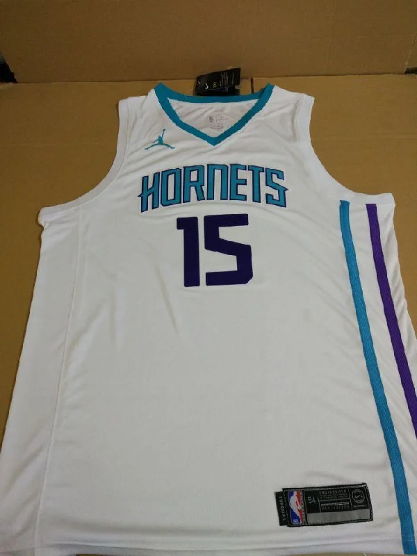 Men 15 Kemba Walker Jersey White Charlotte Hornets Jersey Fanatics