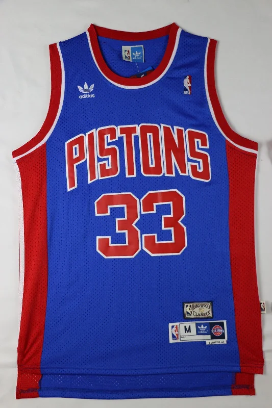 Men 33 Grant Hill Jersey Blue Detroit Pistons Jersey Swingman Fanatics