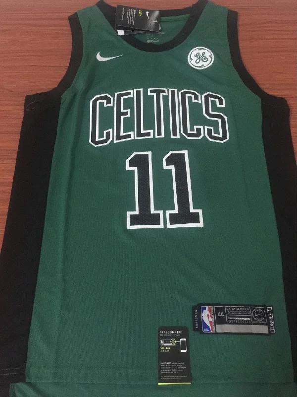 Men 11 Kyrie Irving Jersey Black Boston Celtics Jersey Swingman Fanatics