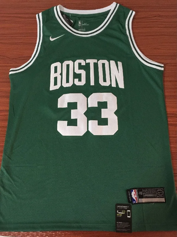 Men 33 Larry Bird Jersey Green Boston Celtics Jersey Swingman Fanatics