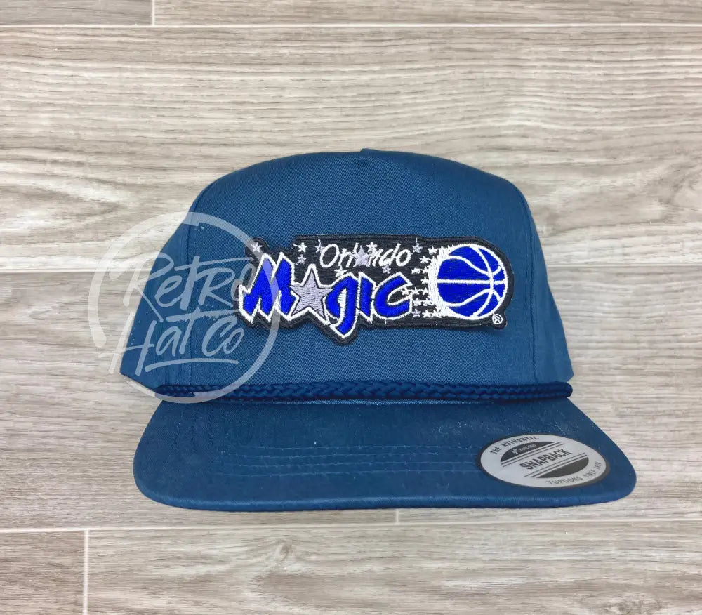 Vintage 90s Orlando Magic Patch on Blue Classic Rope Hat