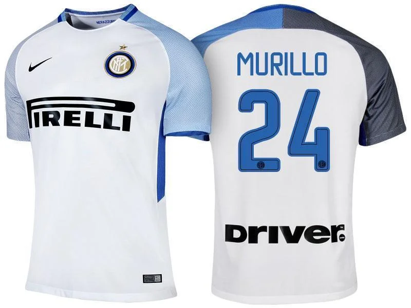 Men 24 Jeison Murillo Jersey Away Soccer Inter Milan FC Jersey 2018 Serie A