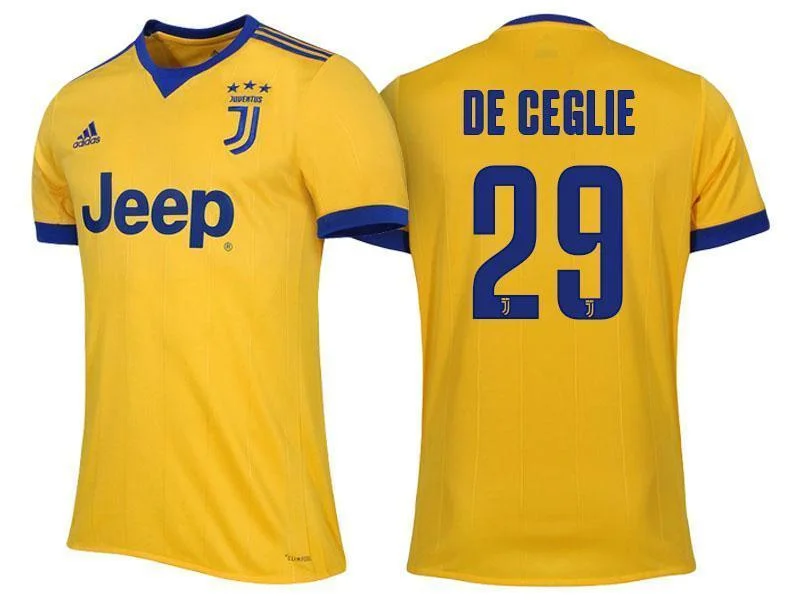 Men 29 Paolo De Ceglie Jersey Away Soccer Juventus Jersey 2018 Serie A