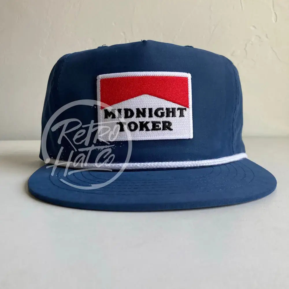 Midnight Toker Patch on Retro Poly Rope Hat