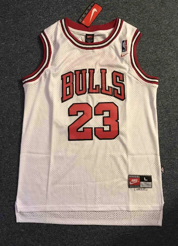 Men 23 Michael Jordan Jersey White Chicago Bulls Swingman Fanatics