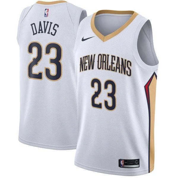 Men 23 Anthony Davis Jersey White New Orleans Pelicans Swingman Fanatics