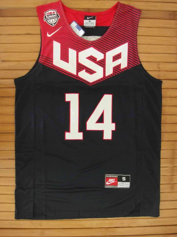 Men 14 Anthony Davis Jersey Black Team USA Swingman Fanatics