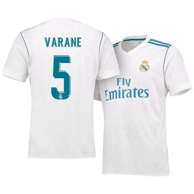 Men 5 Raphael Varane Jersey Soccer Real Madrid Jersey 2018 LaLiga