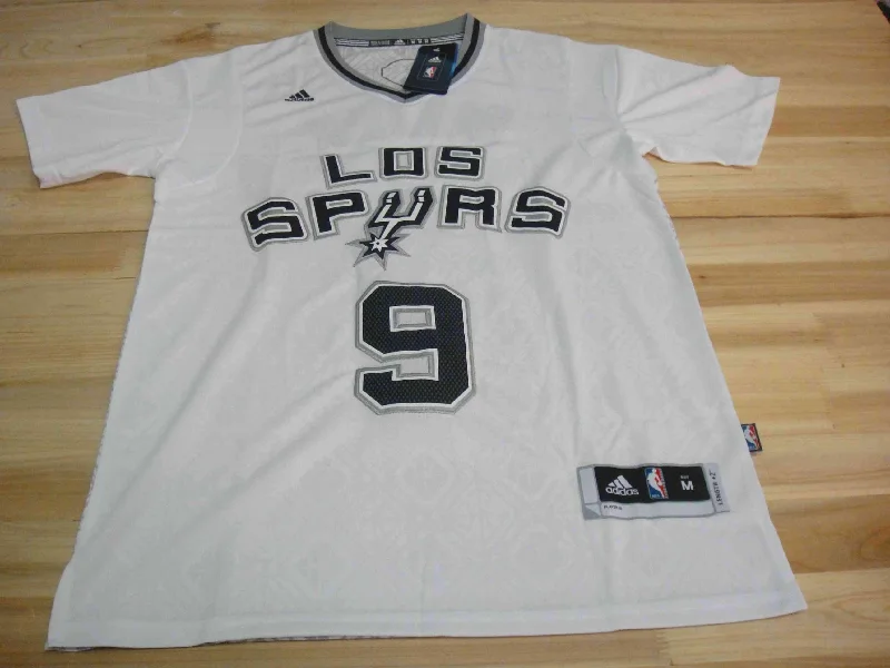 Men 9 Tony Parker Jersey Grey San Antonio Spurs Swingman Fanatics