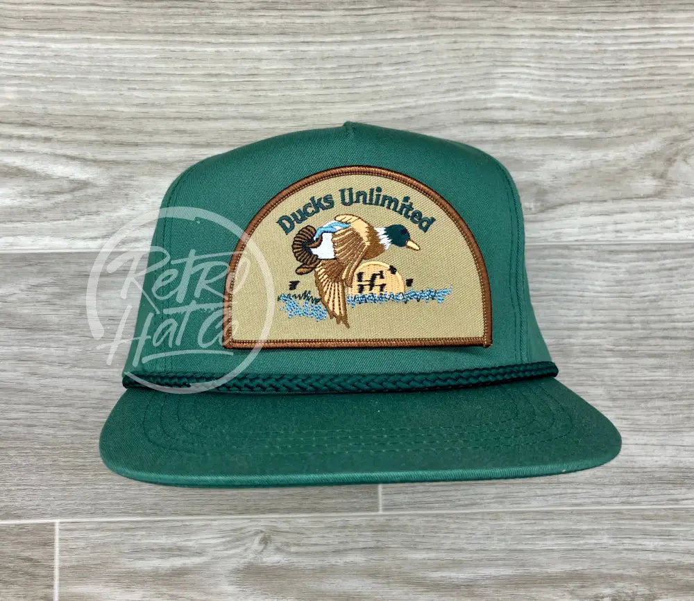 Retro Ducks Unlimited on Classic Rope Hat