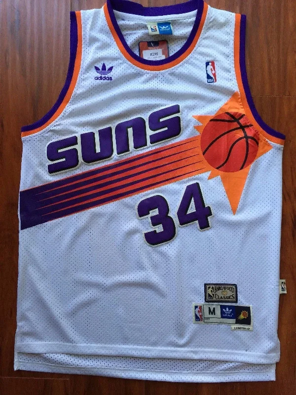 Men 34 Charles Barkley Jersey White Phoenix Suns Swingman Fanatics